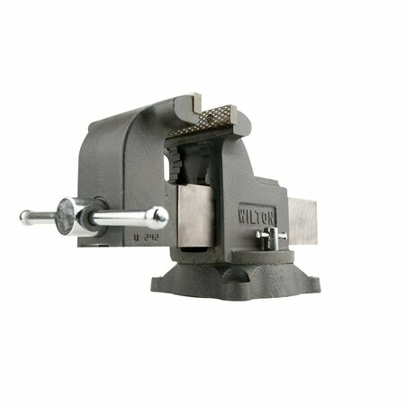 WILTON WS5, Shop Vise, 5in. Jaw Width, 5in. Jaw Opening, 3in. Throat Depth 63301